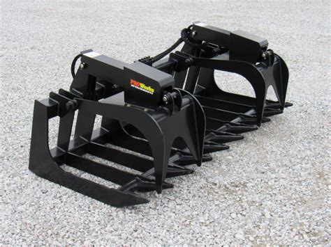 mini skid steer root grapple|skid steer heavy duty grapple.